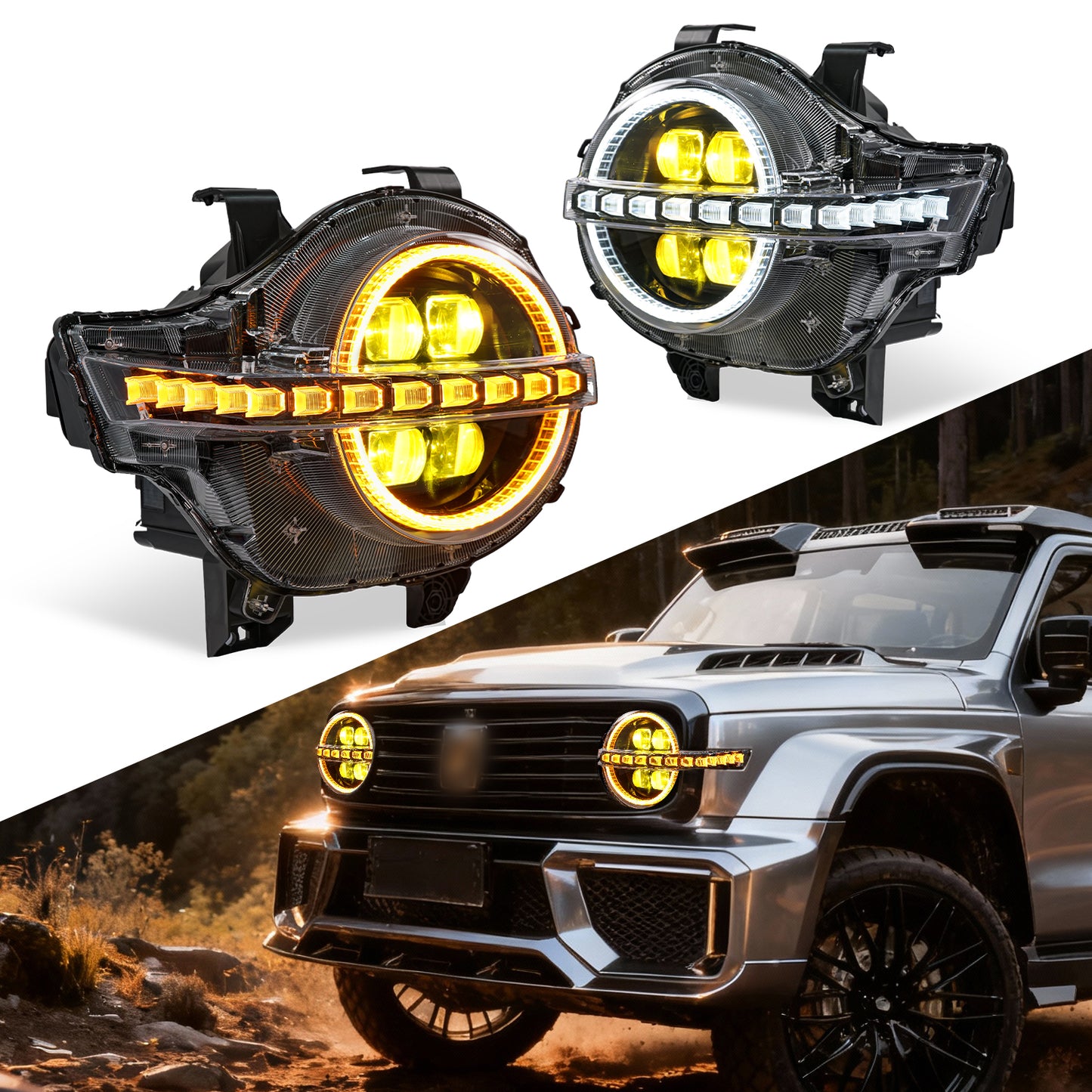 Archaic LED Headlights for GWM Tank 300 with DRL