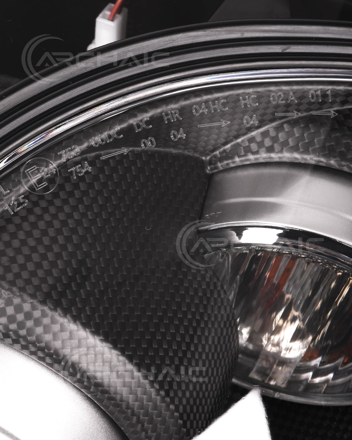 For Ferrari F430 Real Carbon Fiber Wrapped Bi-Xenon Projector LED Headlights
