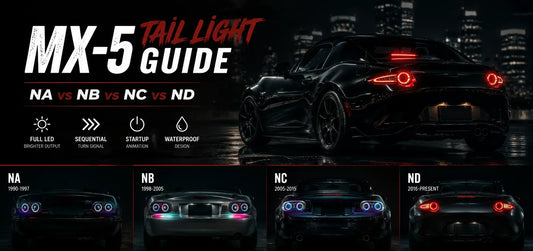 Mazda MX-5 Miata Tail Lights Guide: NA vs NB vs NC vs ND LED Upgrades