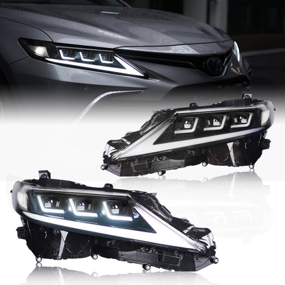 Full LED Headlights Assembly For Toyota Camry 2018-2022,US version