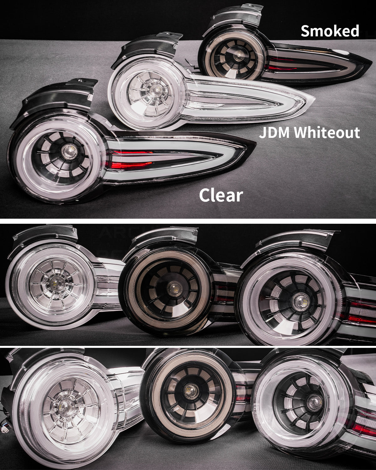"Rotor Signature" Tail Lights for Miata MX-5 ND 2016-2026 | Archaic Reimagined Collection