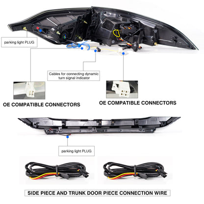 Full LED Tail Lights Assembly For Toyota Corolla 2020-2023 (US version)