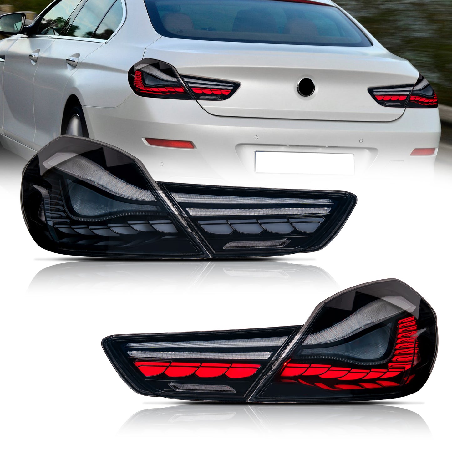 Archaic Full LED Tail Lights for BMW 6 Series F06 F12 F13 640i 650i M6 & ALPINA B6 2012–2019