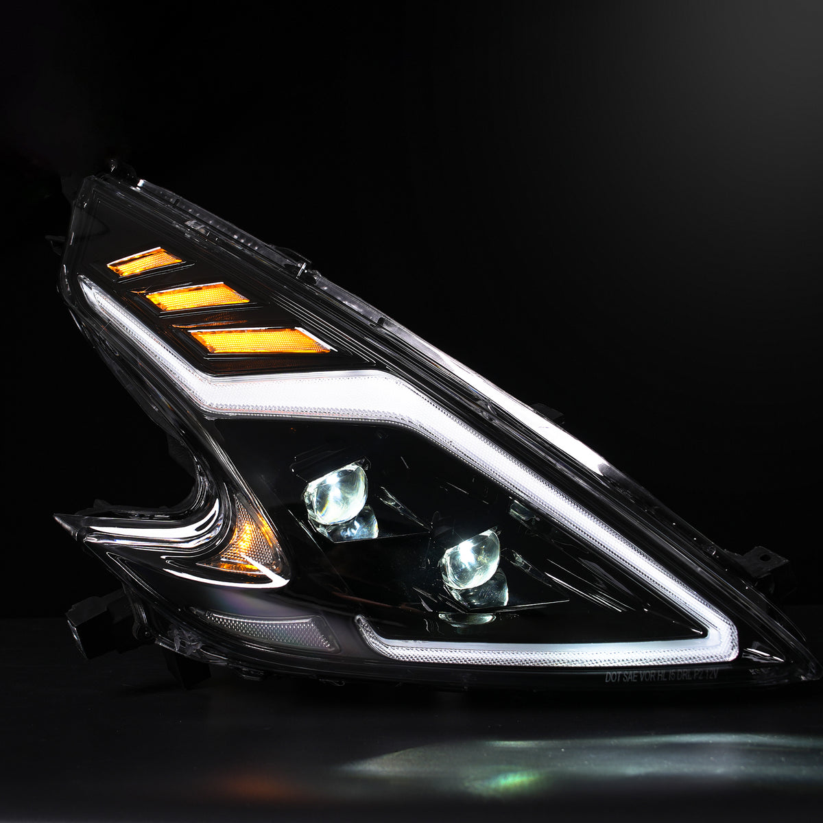 Full LED Headlights for Nissan 370Z Z34 2009–2020 | Startup Animation DRL