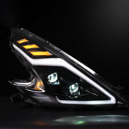 Full LED Headlights for Nissan 370Z Z34 2009–2020 | Startup Animation DRL