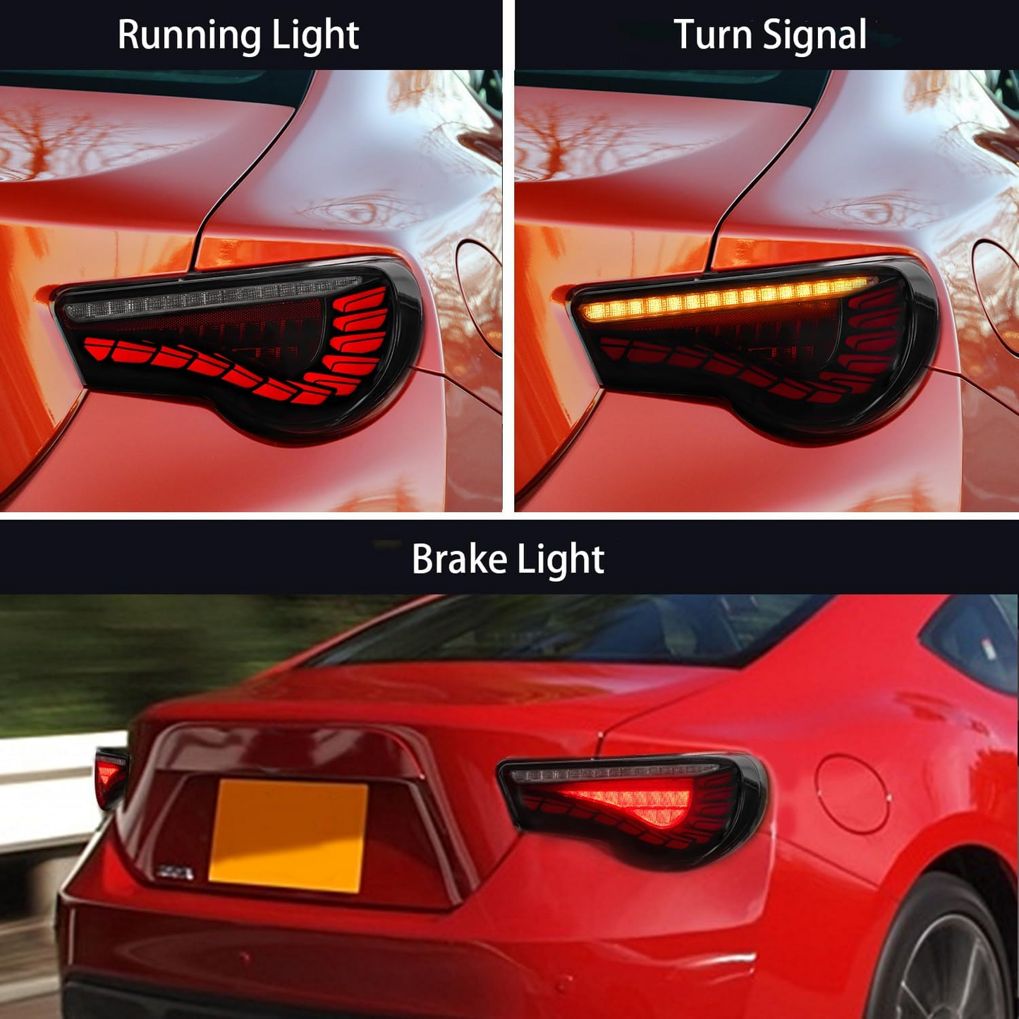 Full LED Tail Lights Assembly For Toyota 86/ Subaru BRZ 2012-2021