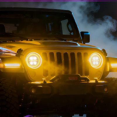 Archaic LED Headlights Assembly For Jeep wrangler JL /jeep gladiator JT2018-2024(4 Projectors)