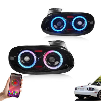 Archaic JDM Style LED Tail Lights for Mazda MX-5 Miata NB 1998–2005 | RGB Pair Upgrade