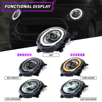 DRL Sequential Headlights for Clubman F56 F55 F57 2014–2024 Full Lighting System