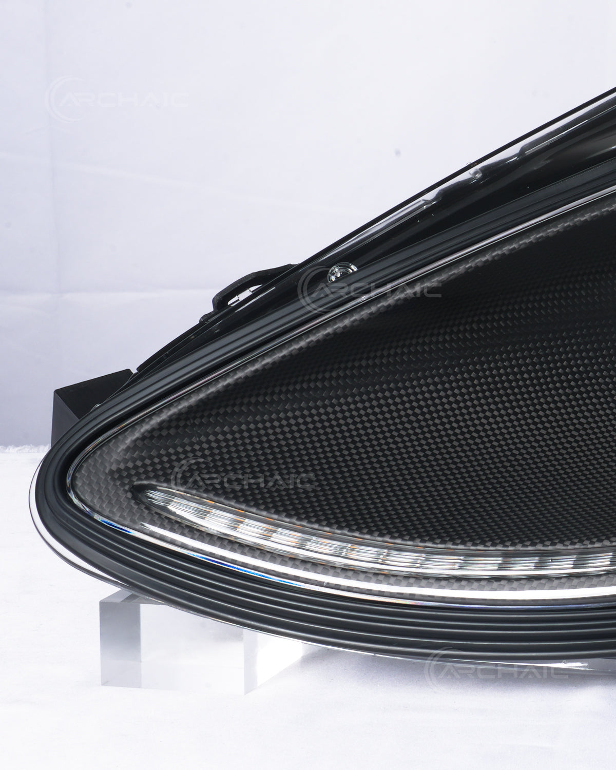 Ferrari F430 Carbon Fiber Wrapped Bi-Xenon Projector Headlights – E-Mark & DOT Certified OEM+ Upgrade
