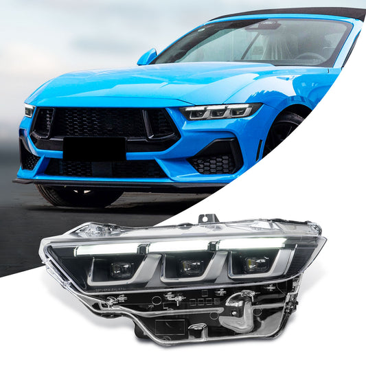 LED Projector Headlights for 2024–2026 Ford Mustang S650 | Startup Animation & Sequential Turn Signals