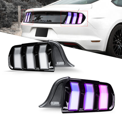 Euro-Style LED Tail Lights for 2015–2023 Ford Mustang S550 | RGB APP & Sequential Turn Signals
