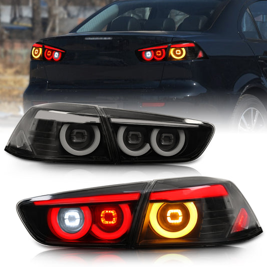 Full LED Tail Lights Assembly For Mitsubishi Lancer EVO X 2008-2020,JDM Style