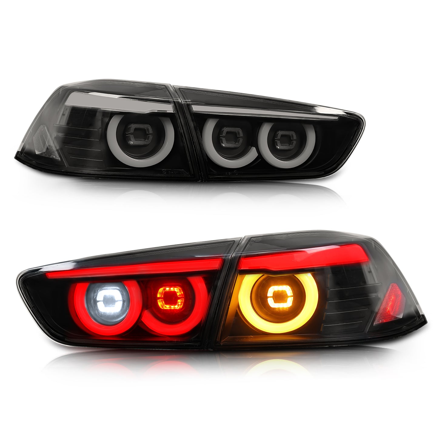 Full LED Tail Lights Assembly For Mitsubishi Lancer EVO X 2008-2020,JDM Style