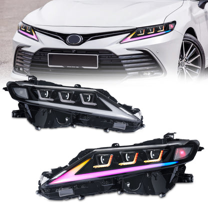 RGB Headlight Assembly for Toyota Camry 8th Generation 2018-2023 [LE/SE/XLE/XSE/TRD]