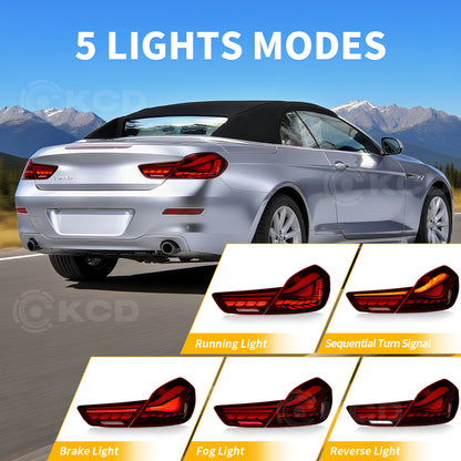Archaic Full LED Tail Lights for BMW 6 Series F06 F12 F13 640i 650i M6 & ALPINA B6 2012–2019