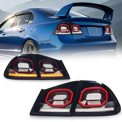 "Diamond signature" LED Tail Lights for Honda Civic FD2 2007–2010 | Dynamic Startup