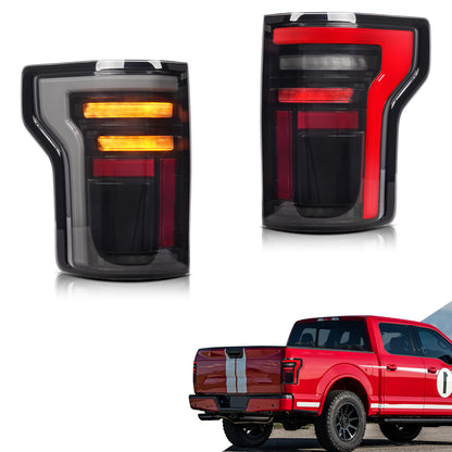 Luces traseras LED para Ford F-150 2015-2020 y Raptor 2017-2020 | Intermitente secuencial, animación de inicio, luces traseras LED completas, compatible con halógenas y LED OEM