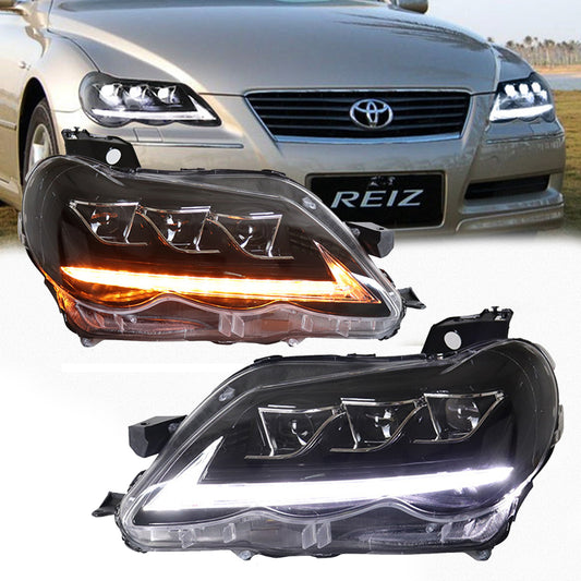 Full LED Headlights Assembly For Toyota Reiz/Mark X 2005-2009