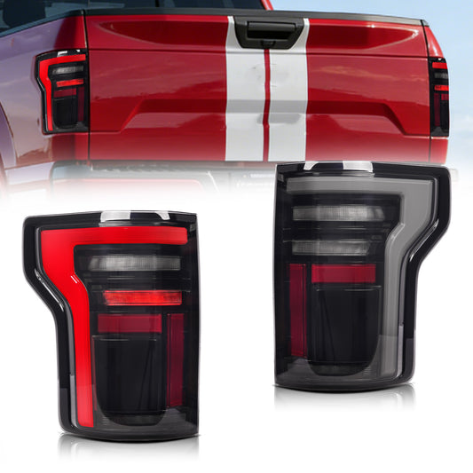 Luces traseras LED para Ford F-150 2015-2020 y Raptor 2017-2020 | Intermitente secuencial, animación de inicio, luces traseras LED completas, compatible con halógenas y LED OEM