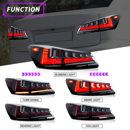 Ensemble complet de feux arrière à LED pour Lexus IS250 2006-2012