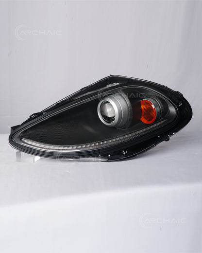 Ferrari F430 Carbon Fiber Wrapped Bi-Xenon Projector Headlights – E-Mark & DOT Certified OEM+ Upgrade