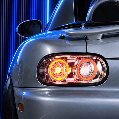 Feux arrière à LED Archaic pour Mazda MX-5 Miata NB 1998–2005, feux de jour à animation 3D, design JDM, installation facile, paire