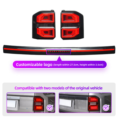 Archaic LED Tail Lights Compatible with Toyota Land Cruiser Prado LC250 (Non-US Models) 2025-UP | Smoked Lens | Sequential Turn Signal