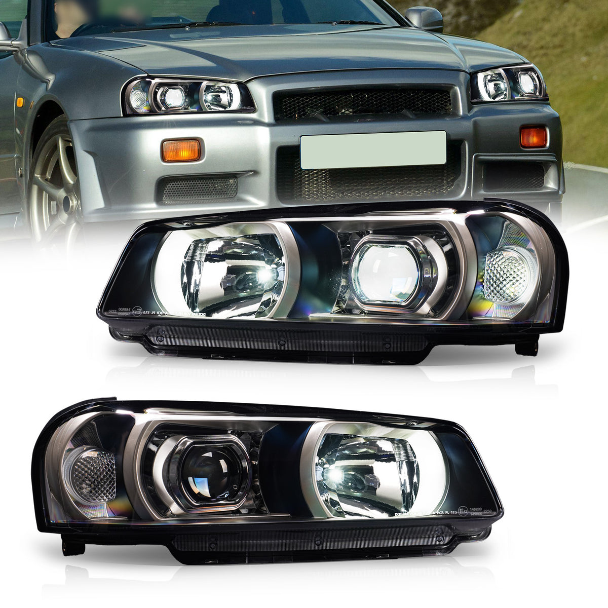 Para Nissan Skyline R34 GT GTT GTR 1998-2002 de 2 y 4 puertas, mejora y reemplazo