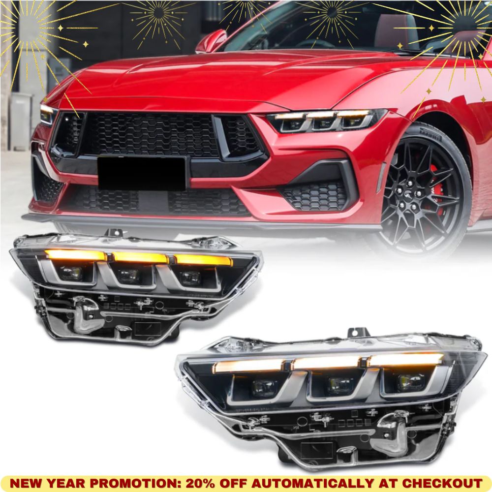Headlight Assembly for Ford Mustang Ecosport/ GT(Fits Ford Mustang 2024-Present)