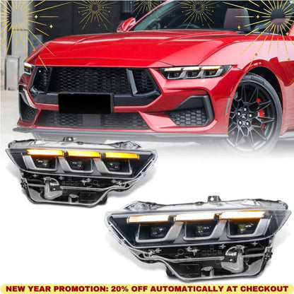 Headlight Assembly for Ford Mustang Ecosport/ GT(Fits Ford Mustang 2024-Present)