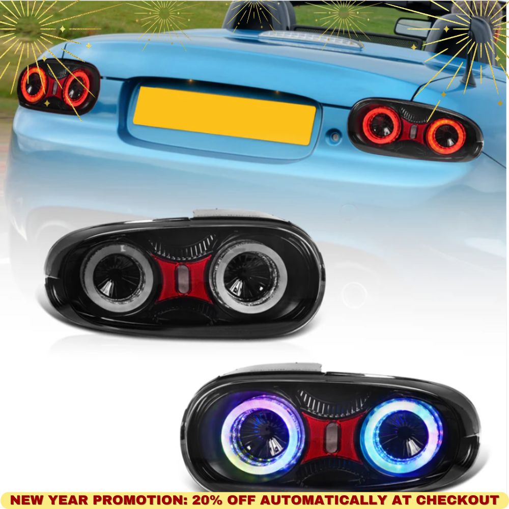 Full LED taillight assembly for Mazda Miata MX-5 NC NC2 NC3 (2005-2015)RGB with E-mark certification. Latest upgraded reflector RGB