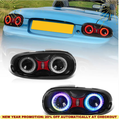 Full LED taillight assembly for Mazda Miata MX-5 NC NC2 NC3 (2005-2015)RGB with E-mark certification. Latest upgraded reflector RGB
