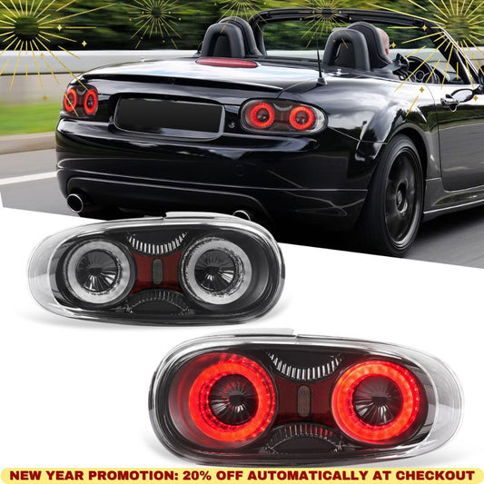 Feu arrière complet à LED pour Mazda Miata MX-5 NC NC2 NC3 (2005-2015) homologué CE. Réflecteur amélioré.