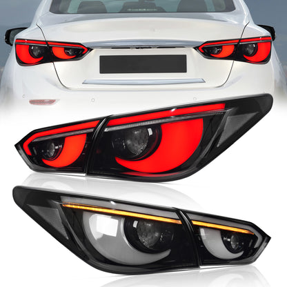 Archaic Full LED Tail Lights for Infiniti Q50 / Skyline V37 (2014–2017)