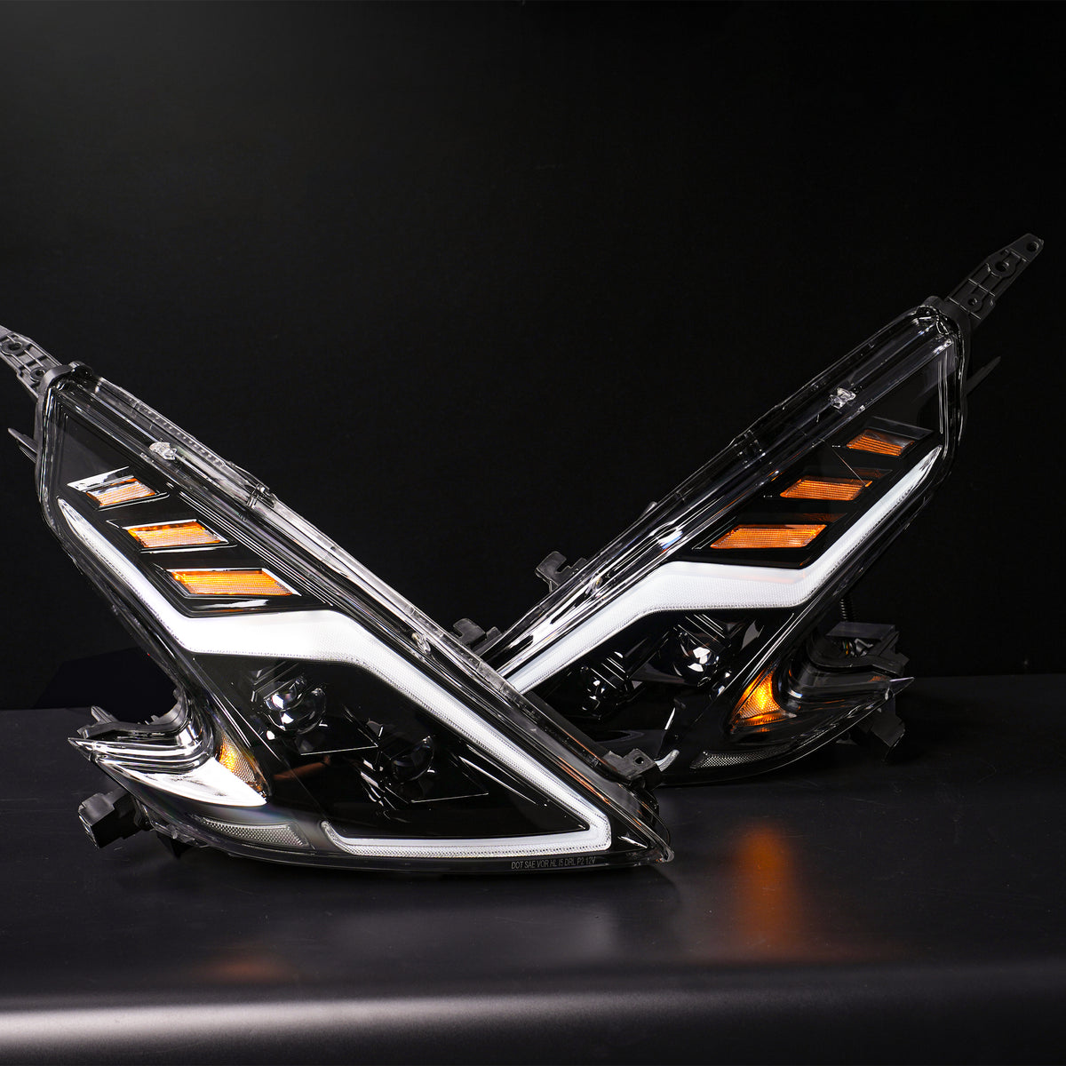 Full LED Headlights for Nissan 370Z Z34 2009–2020 | Startup Animation DRL