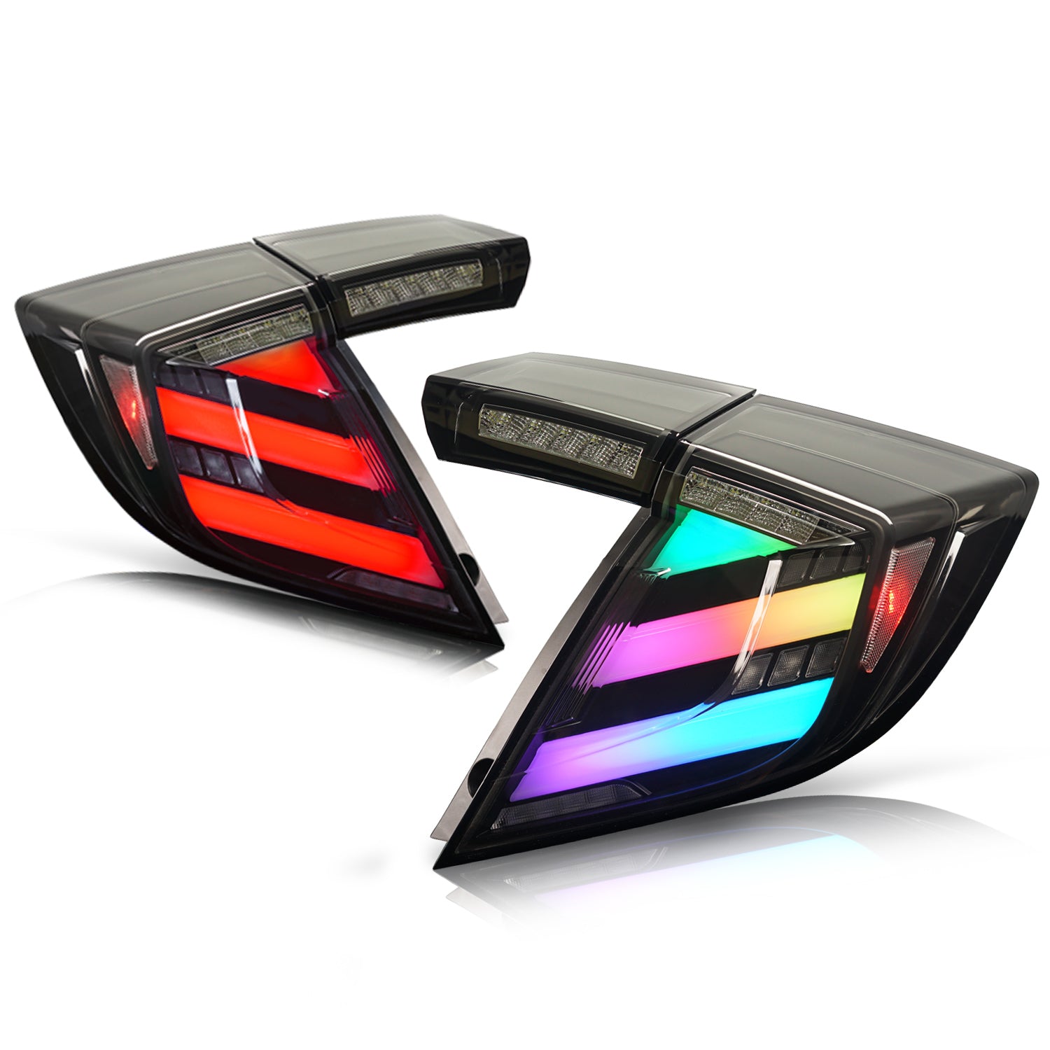 Rear Tail Lights Outer Lamps Sedan Fit For 2016-2021 Honda Civic LH RH W/O Bulb - Foto 6