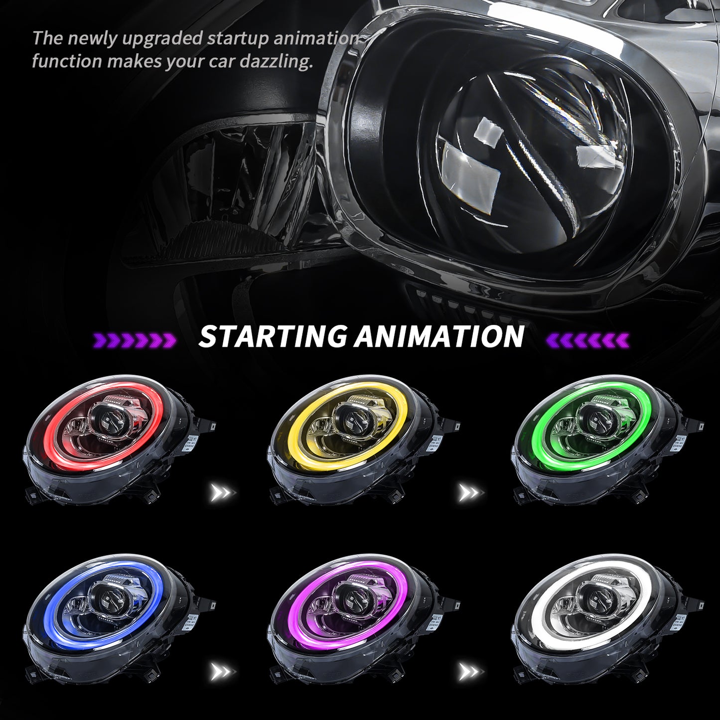 DRL Sequential Headlights for Clubman F56 F55 F57 2014–2024 Full Lighting System