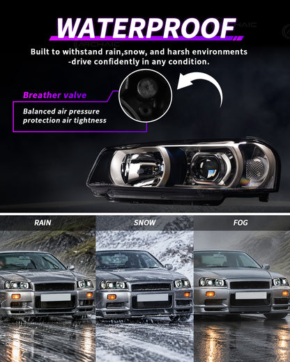 Para Nissan Skyline R34 GT GTT GTR 1998-2002 de 2 y 4 puertas, mejora y reemplazo