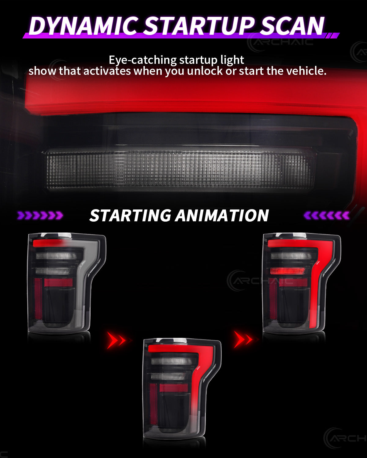 Luces traseras LED para Ford F-150 2015-2020 y Raptor 2017-2020 | Intermitente secuencial, animación de inicio, luces traseras LED completas, compatible con halógenas y LED OEM