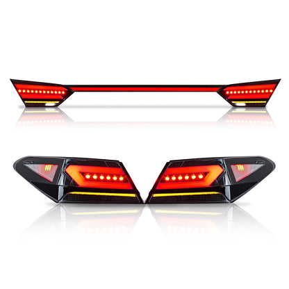 Full LED Tail Lights Assembly For Toyota Camry  2018-2023,with trunk light