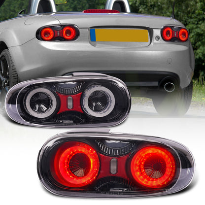 Feu arrière complet à LED pour Mazda Miata MX-5 NC NC2 NC3 (2005-2015) homologué CE. Réflecteur amélioré.