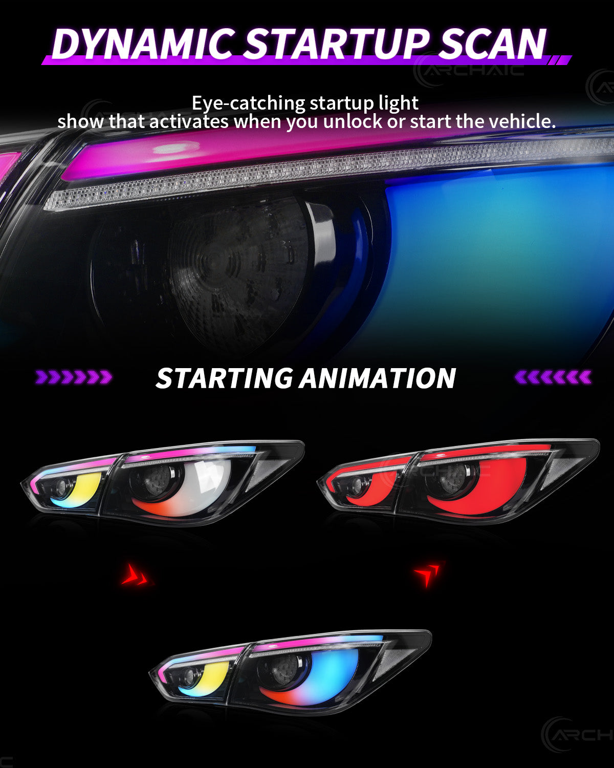 For INFINITI Q50 LED Tail Lights 2014-2017 | Skyline V37 Compatible | Sequential Turn Signal + Startup Animation + RGB Option | OEM Fitment Replacement