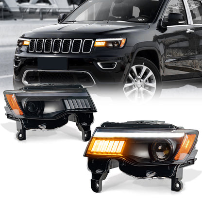 LED Projector Headlights Assembly For Jeep Grand Cherokee 2017-2021