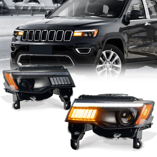 LED Projector Headlights Assembly For Jeep Grand Cherokee 2017-2021