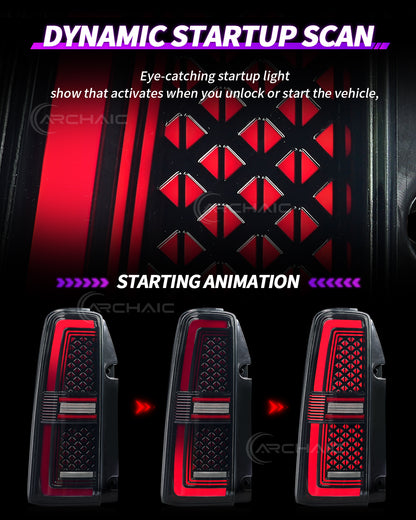 Full LED Tail Lights for Suzuki Jimny JB23 JB43 2007–2017 | Startup Animation