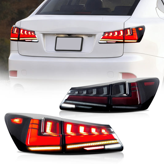 Archaic Full LED Tail Lights Assembly 2006–2012 IS250 Sedan OEM Fit Replacement