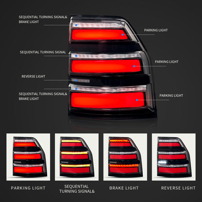 Full LED Tail Lights Assembly For Mitsubishi Pajero V93 V97 2006-2020