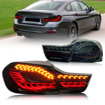 Full LED Tail Lights Assembly For BMW 4 Series F32 F33 F36 F82 F83 2014-2020,Smoked