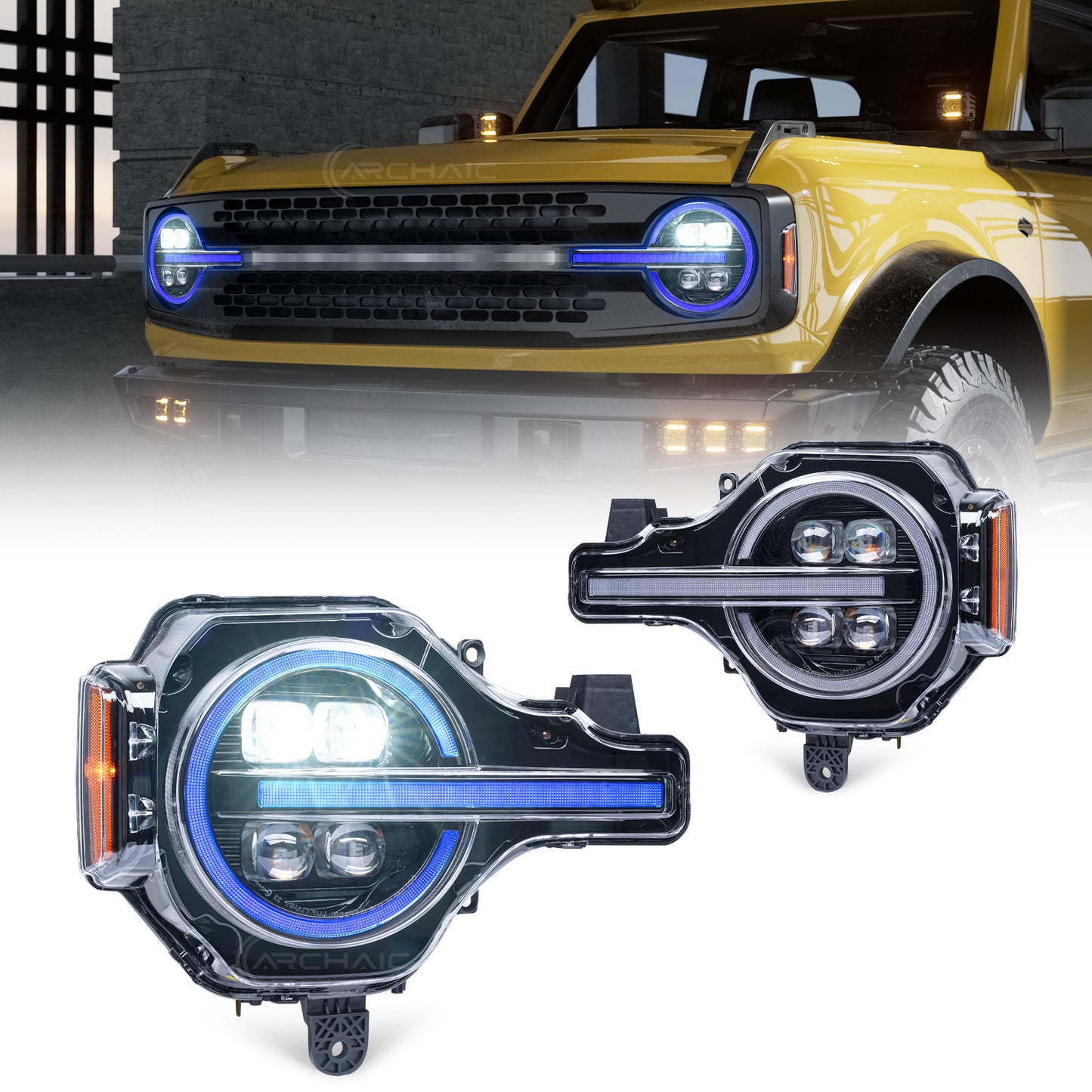 LED Projector Headlights for 2024–2026 Ford Mustang S650 | Startup Animation & Sequential Turn Signals